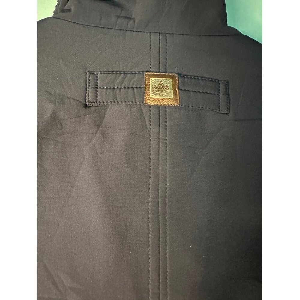 Rainforest Mens XL Black Field Jacket Thermolite Insulated Utility Corduroy neck - Picture 3 of 9